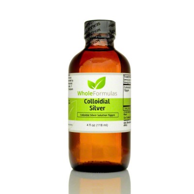 Whole Formulas Colloidal Silver 15ppm (oral drops), 4 oz.