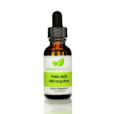 Whole Formulas Folic Acid (400mcg/drop), 1 oz.