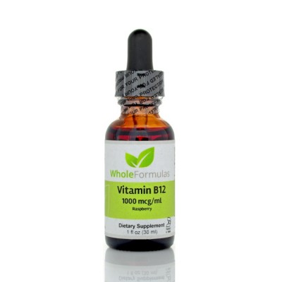Whole Formulas B12 Drops 1000 mcg/ml Liquid Sublinqual, 1 oz.